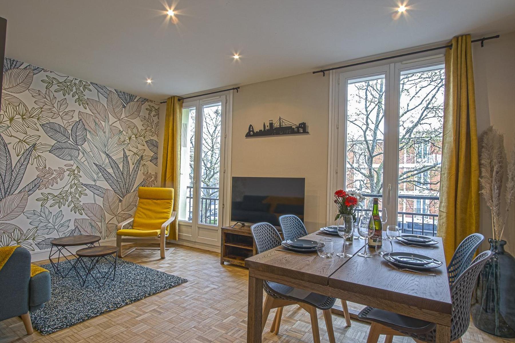 L'Escapade Oceane, Appartement Avec Parking Le Havre Luaran gambar